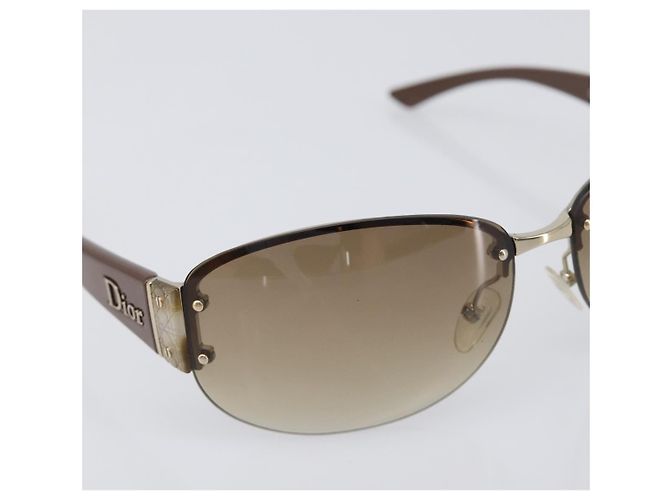 Gafas de sol Christian Dior plástico Brown Auth yk20743M Castaño - vista 5