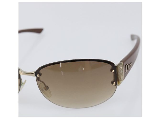 Gafas de sol Christian Dior plástico Brown Auth yk20743M Castaño - vista 6