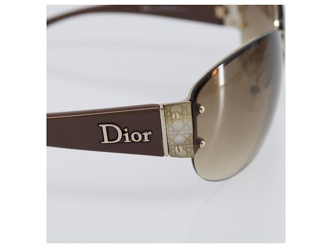 Gafas de sol Christian Dior plástico Brown Auth yk20743M Castaño - vista 7