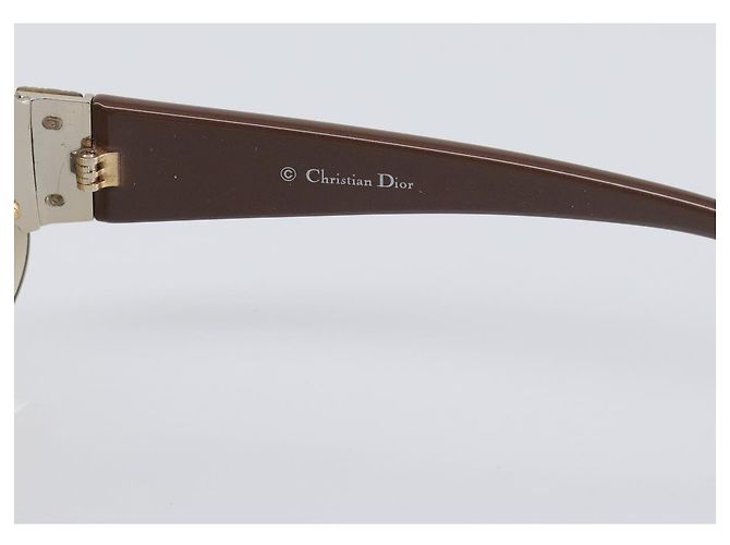 Gafas de sol Christian Dior plástico Brown Auth yk20743M Castaño - vista 9