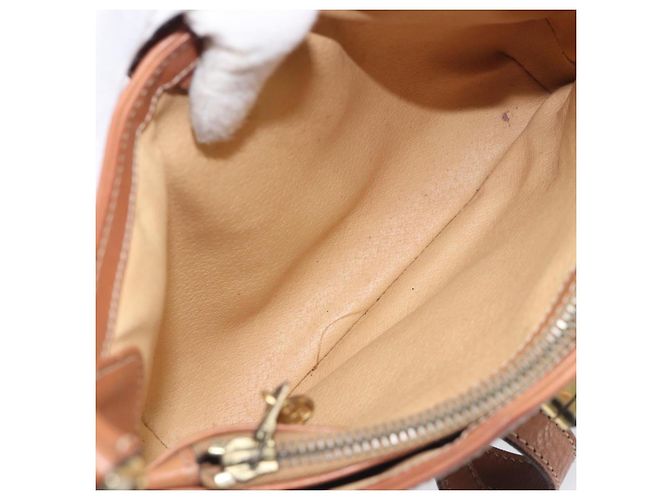Céline Borsa a tracolla CELINE Macadam PVC Pelle Marrone Tono Oro Auth 200132 - Ansicht 10