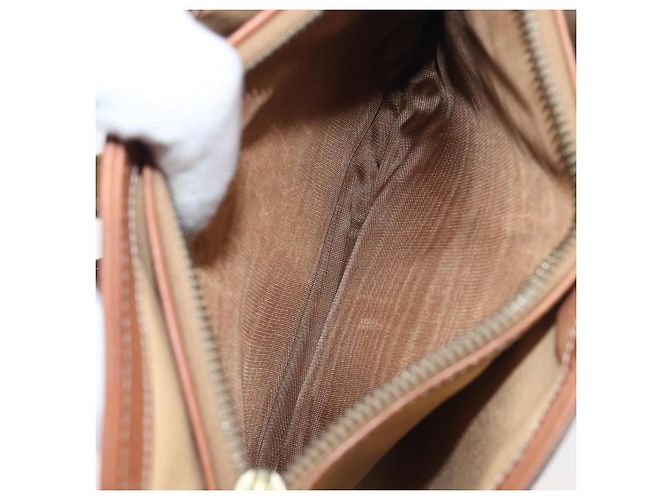 Céline Borsa a tracolla CELINE Macadam PVC Pelle Marrone Tono Oro Auth 200132 - Ansicht 11