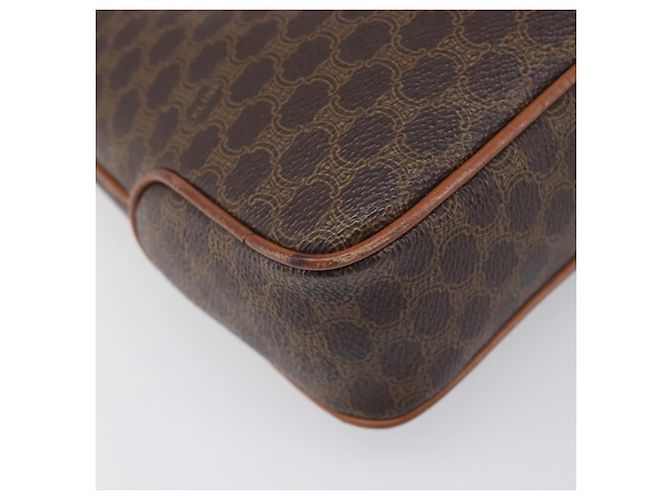 Céline Borsa a tracolla CELINE Macadam PVC Pelle Marrone Tono Oro Auth 200132 - Ansicht 14