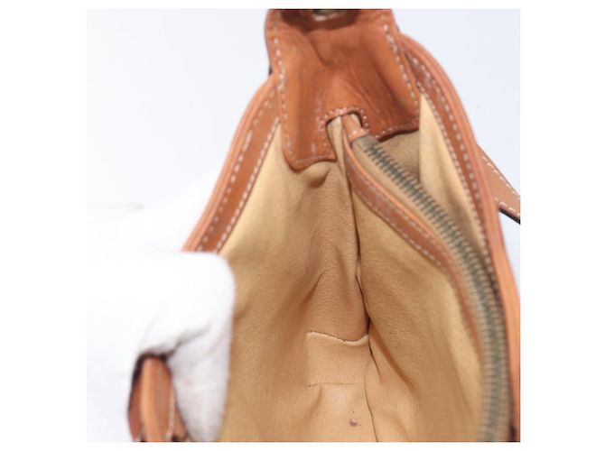 Céline Borsa a tracolla CELINE Macadam PVC Pelle Marrone Tono Oro Auth 200132 - Ansicht 19
