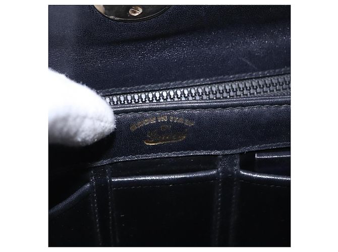 Borsa GUCCI in pelle nera e oro Auth 197873 Nero D'oro - vista 12