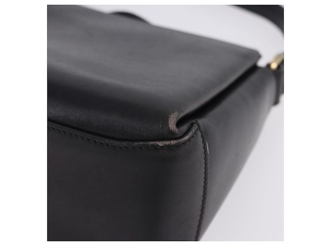 Borsa GUCCI in pelle nera e oro Auth 197873 Nero D'oro - vista 15
