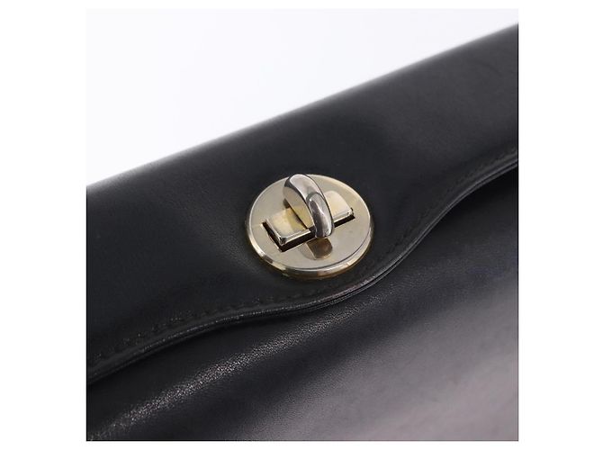 Borsa GUCCI in pelle nera e oro Auth 197873 Nero D'oro - vista 18