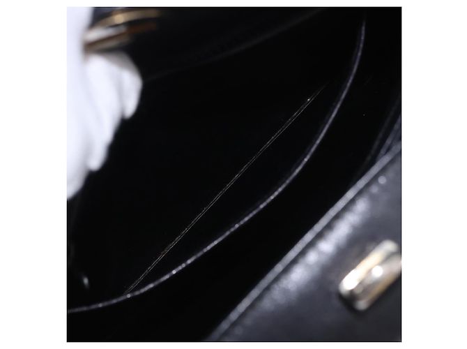 Borsa GUCCI in pelle nera e oro Auth 197873 Nero D'oro - vista 22