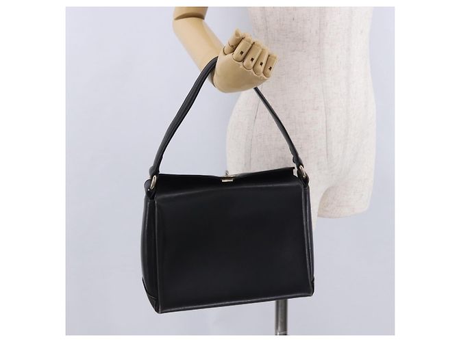 Borsa GUCCI in pelle nera e oro Auth 197873 Nero D'oro - vista 24