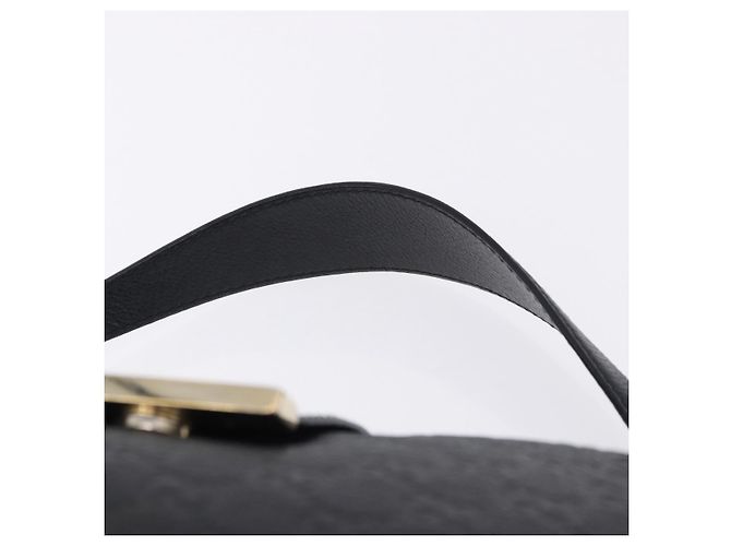 Borsa a tracolla GUCCI GuccissimaGG in pelle nera e oro 233604 Auth am12324V Nero - vista 14