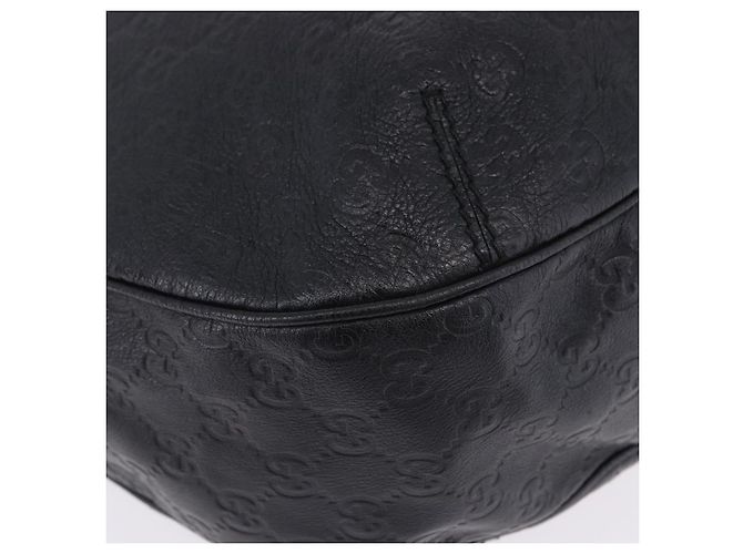 Borsa a tracolla GUCCI GuccissimaGG in pelle nera e oro 233604 Auth am12324V Nero - vista 15
