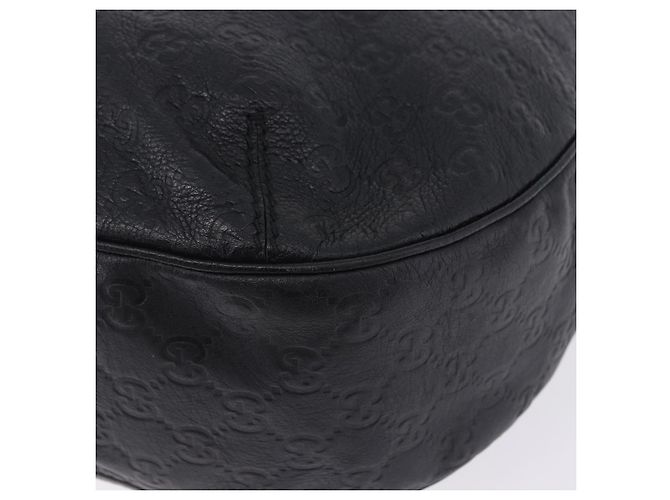 Borsa a tracolla GUCCI GuccissimaGG in pelle nera e oro 233604 Auth am12324V Nero - vista 16