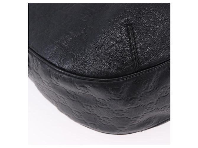 Borsa a tracolla GUCCI GuccissimaGG in pelle nera e oro 233604 Auth am12324V Nero - vista 17
