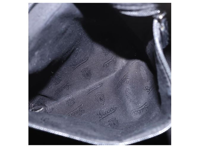 Borsa a tracolla GUCCI GuccissimaGG in pelle nera e oro 233604 Auth am12324V Nero - vista 24