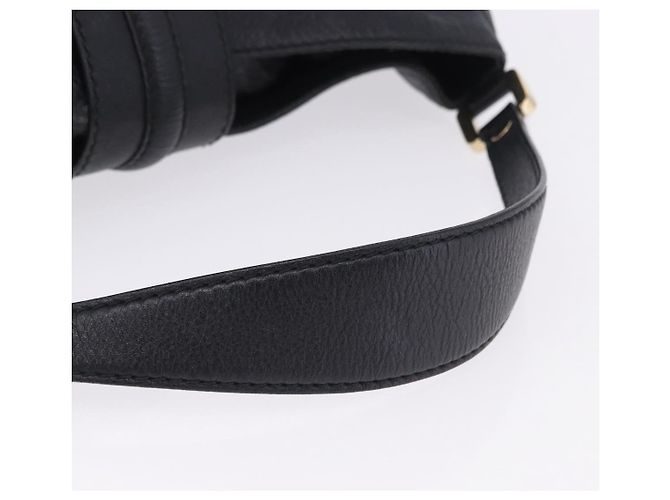 Borsa a tracolla GUCCI GuccissimaGG in pelle nera e oro 233604 Auth am12324V Nero - vista 7