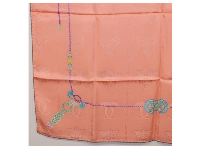 Sciarpa CARTIER in seta rosa autentica am12338M - vista 19