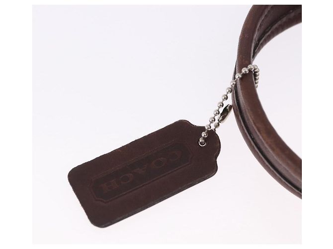 Borsa a mano Coach in pelle marrone e oro autentica ar14152A D'oro - vista 17
