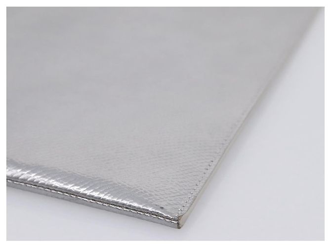 Céline CELINE iPad Case Leather Silver Auth 199148 Silvery - view 7