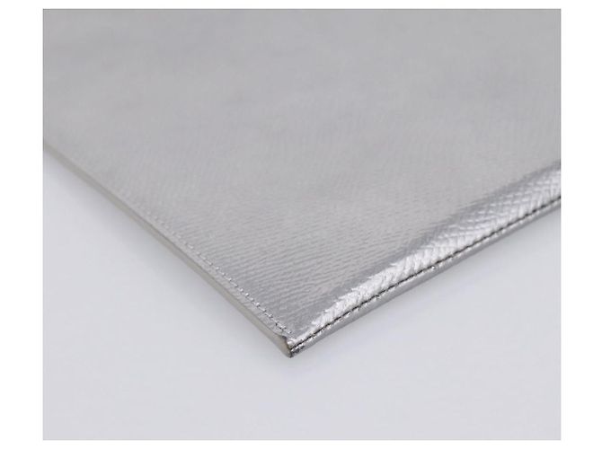 Céline CELINE iPad Case Leather Silver Auth 199148 Silvery - view 8