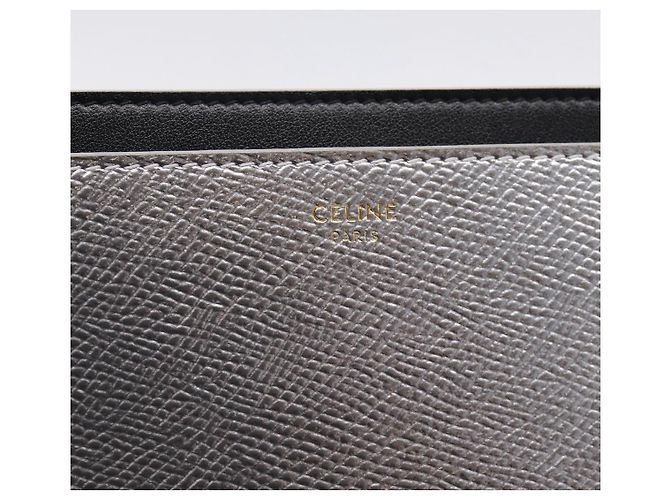 Céline CELINE iPad Case Leather Silver Auth 199148 Silvery - view 9