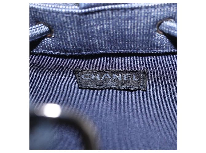 Borsa a mano CHANEL Canvas Paillettes Rosso CC Auth 197209SAV - vista 21
