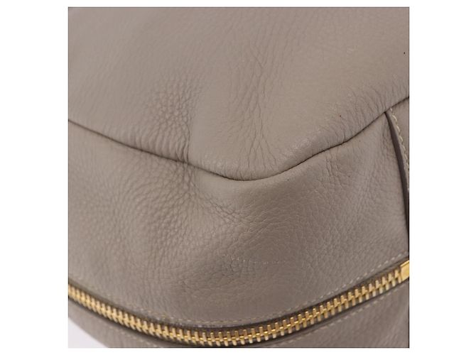 Borsa a tracolla PRADA in pelle beige e oro Auth 196638V D'oro - vista 15