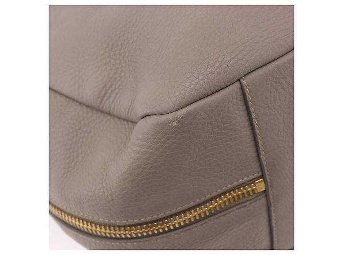 Borsa a tracolla PRADA in pelle beige e oro Auth 196638V D'oro - vista 17