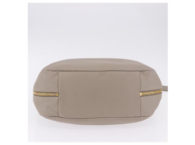 Borsa a tracolla PRADA in pelle beige e oro Auth 196638V D'oro - vista 5