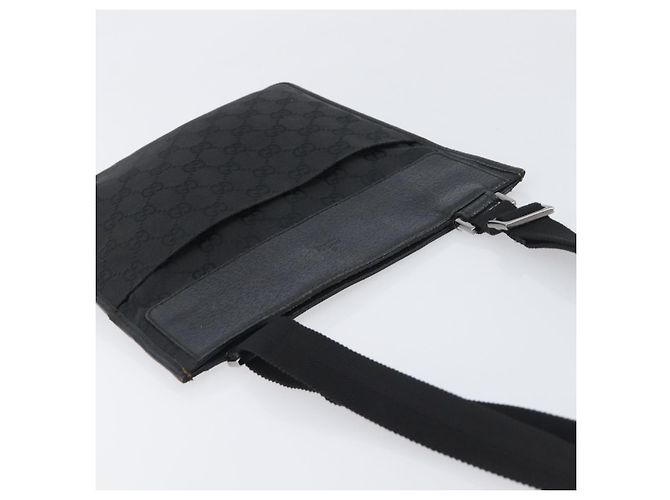 Borsa a Tracolla GUCCI GG Canvas Nero Argento 27639 Auth mr2857 - vista 6