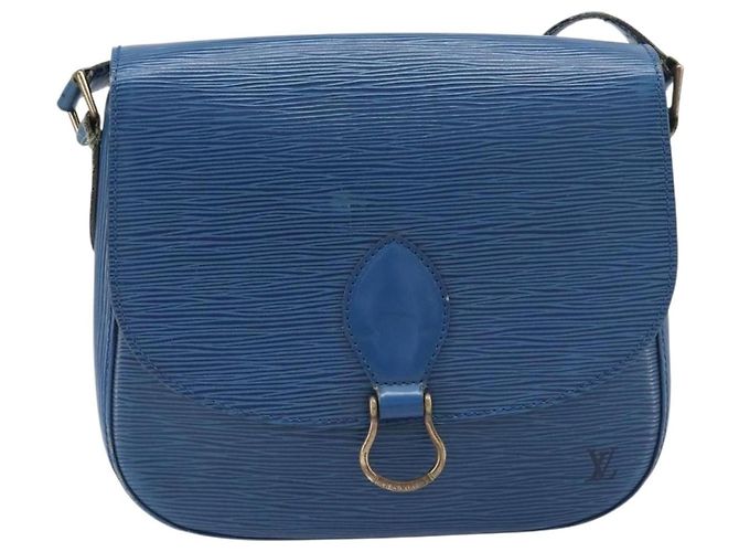 Borsa a tracolla LOUIS VUITTON Epi Saint Cloud GM Blue M52195 LV Auth 199031 - vista 13