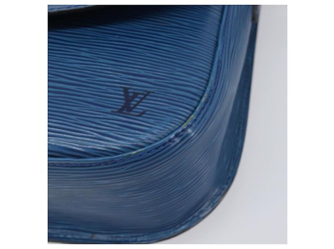 Borsa a tracolla LOUIS VUITTON Epi Saint Cloud GM Blue M52195 LV Auth 199031 - vista 14