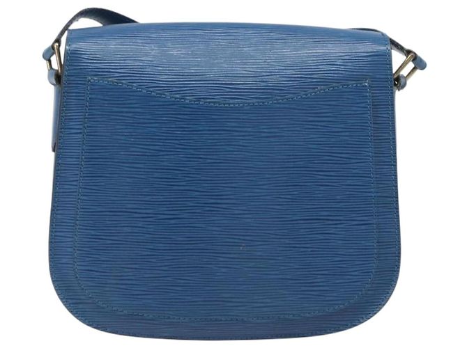 Borsa a tracolla LOUIS VUITTON Epi Saint Cloud GM Blue M52195 LV Auth 199031 - vista 2