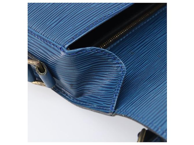 Borsa a tracolla LOUIS VUITTON Epi Saint Cloud GM Blue M52195 LV Auth 199031 - vista 20