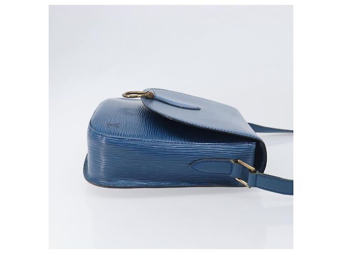 Borsa a tracolla LOUIS VUITTON Epi Saint Cloud GM Blue M52195 LV Auth 199031 - vista 3
