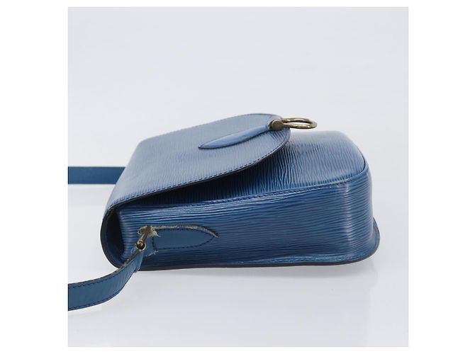 Borsa a tracolla LOUIS VUITTON Epi Saint Cloud GM Blue M52195 LV Auth 199031 - vista 4