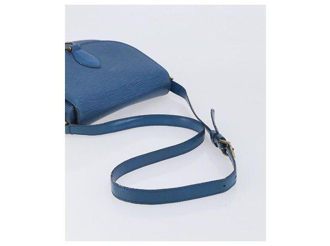Borsa a tracolla LOUIS VUITTON Epi Saint Cloud GM Blue M52195 LV Auth 199031 - vista 7