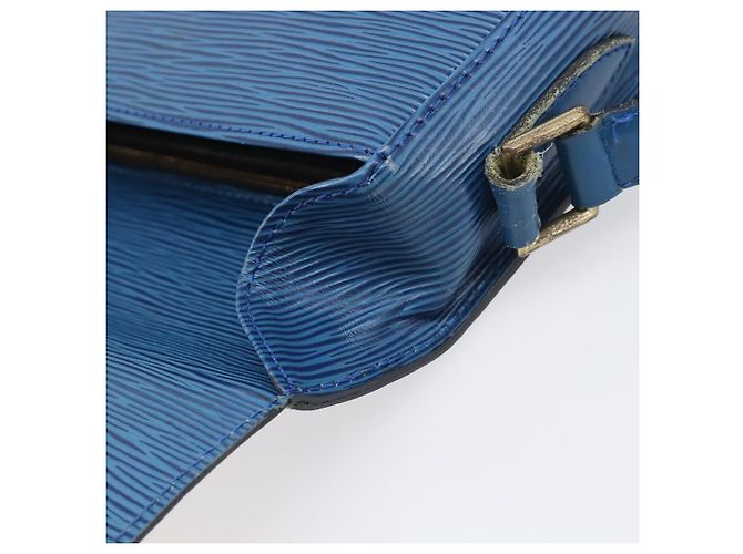 Borsa a tracolla LOUIS VUITTON Epi Saint Cloud GM Blue M52195 LV Auth 199031 - vista 9
