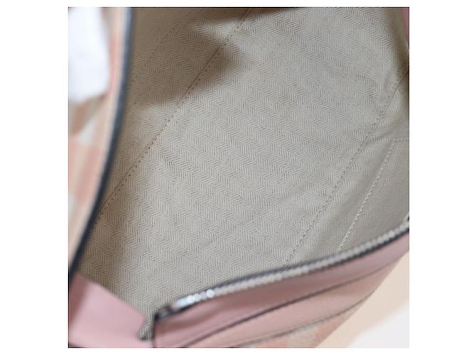 Borsa LOEWE Puzzle Bag Medium in pelle 2 vie Rosa Argento Auth 197442A - vista 10