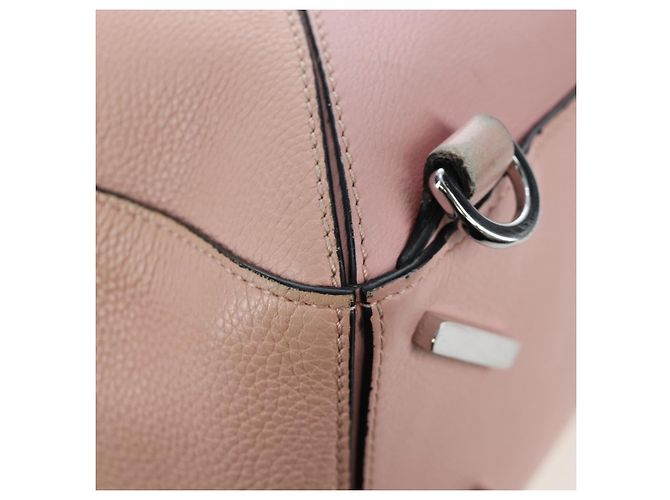 Borsa LOEWE Puzzle Bag Medium in pelle 2 vie Rosa Argento Auth 197442A - vista 19
