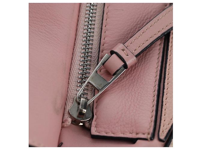 Borsa LOEWE Puzzle Bag Medium in pelle 2 vie Rosa Argento Auth 197442A - vista 25