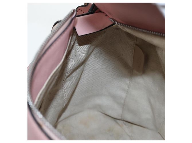 Borsa LOEWE Puzzle Bag Medium in pelle 2 vie Rosa Argento Auth 197442A - vista 29