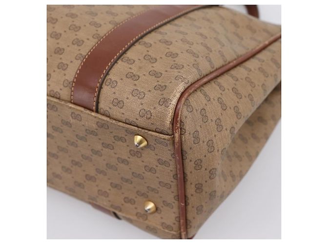 GUCCI Micro GG Supreme Handtasche PVC Beige Gold 000 101 0140 Auth 197669 Golden - Ansicht 17