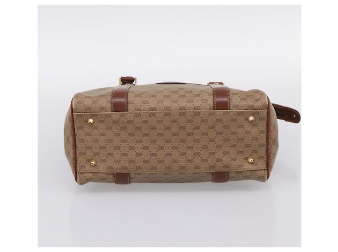GUCCI Micro GG Supreme Handtasche PVC Beige Gold 000 101 0140 Auth 197669 Golden - Ansicht 7