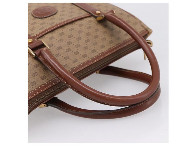 GUCCI Micro GG Supreme Handtasche PVC Beige Gold 000 101 0140 Auth 197669 Golden - Ansicht 9