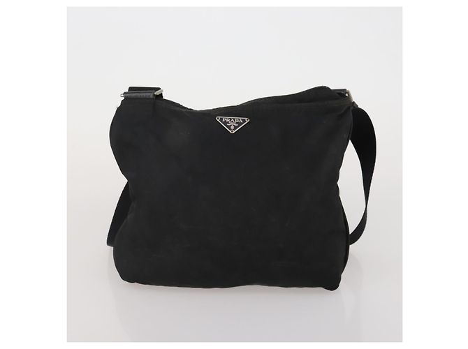 Borsa a mano PRADA Nylon Set da 3 Nero Auth 188687 - vista 17