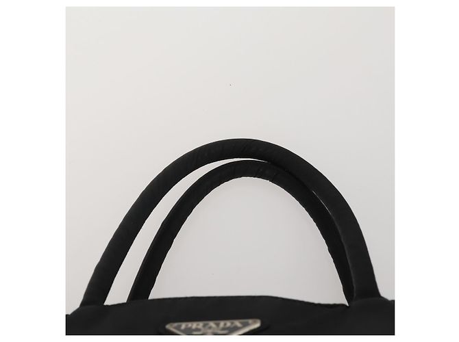 Borsa a mano PRADA Nylon Set da 3 Nero Auth 188687 - vista 6