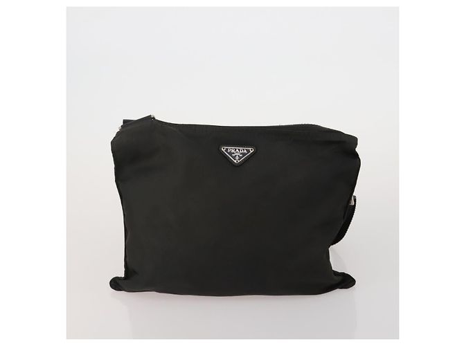 Borsa a mano PRADA Nylon Set da 3 Nero Auth 188687 - vista 9