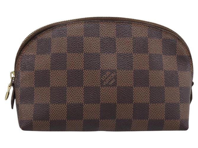 LOUIS VUITTON Damier Ebene Pochette Cosmetic PM Pouch N47516 LV Auth 199227 - vista 13