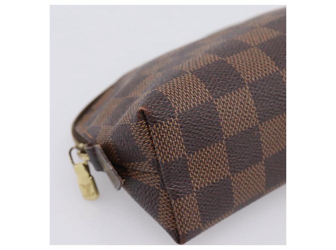 LOUIS VUITTON Damier Ebene Pochette Cosmetic PM Pouch N47516 LV Auth 199227 - vista 14