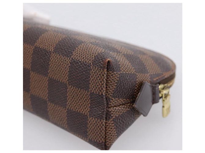 LOUIS VUITTON Damier Ebene Pochette Cosmetic PM Pouch N47516 LV Auth 199227 - vista 15